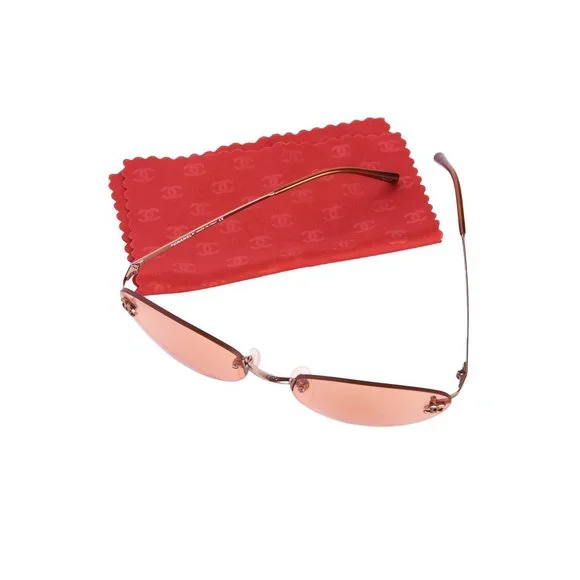 Authentic CHANEL Logo Y2K Cat Eye Sunglasses - Picture 12 of 14